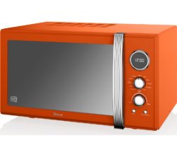 SWAN  SM22080ON Retro Microwave with Grill - Orange